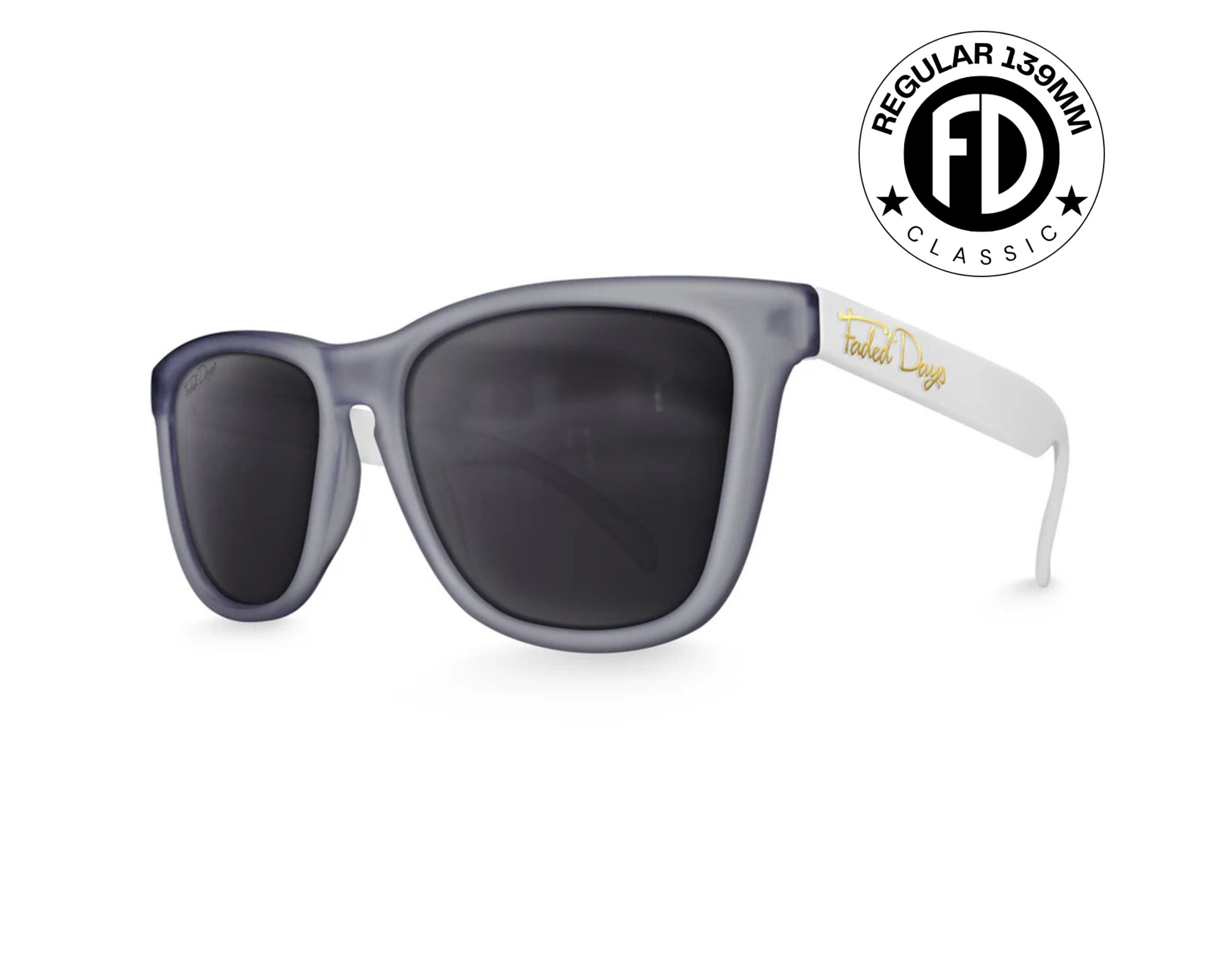 Slate Grey/White-Black Smoke Polarised Lenses