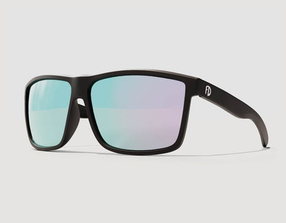 Side profile of Sport 155mm XL big head sunglasses with chrome lenses – durable frame and wide arms for all-day wear.