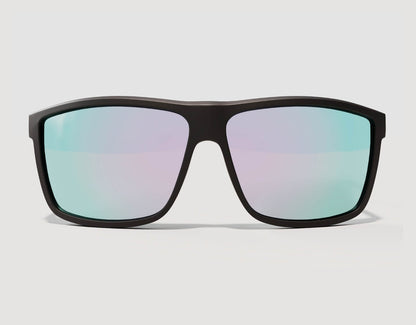 Front view of Sport 155mm XL sunglasses for large heads with chrome lenses – reflective finish and secure wraparound fit.