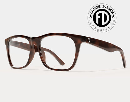 Faded Days Classic 145mm Large eyeglass frames for women and men in Tortoise, featuring a timeless design with a comfortable oversized fit.