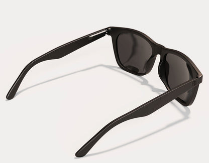 Rear view of Classic 155mm XL extra wide blackout sunglasses – built for comfort and durability.