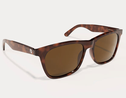Side angle of Classic 155mm XL large head sunglasses in Tortoise – durable design with rich colour and polarised protection.