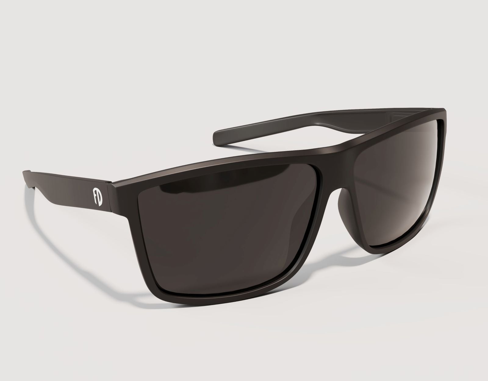 Side profile of Sport 155mm XL polarised sunglasses for large heads – wide arms and lightweight design for performance.