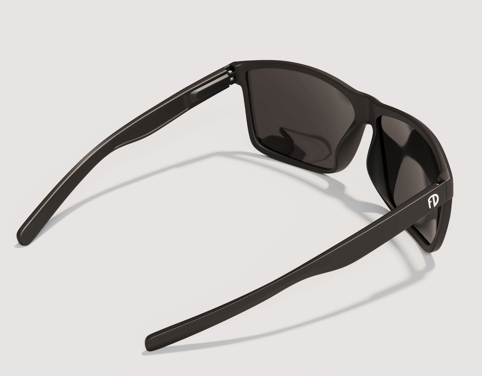 Rear view of Sport 155mm XL polarised sunglasses for large heads with blue lenses – built for active, all-day wear.
