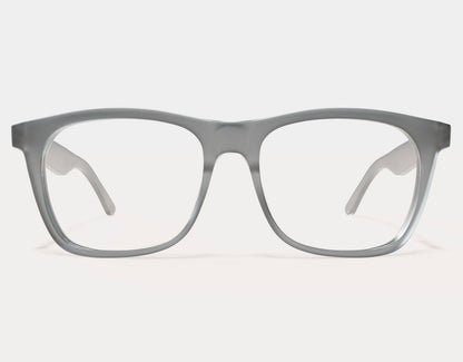 Front view of Classic 165mm XXL X large eyeglass frames in Grey Slate, featuring an oversized frame for large head sizes.
