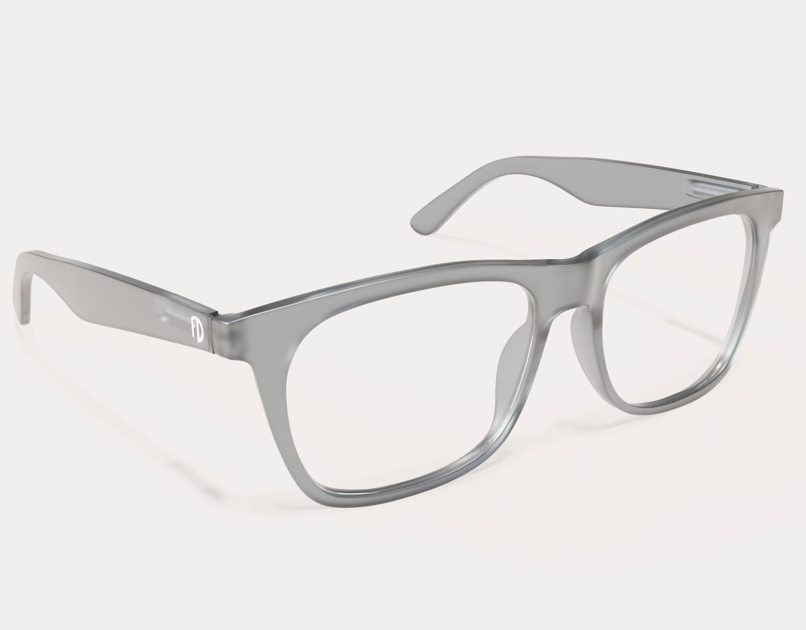 Side profile of Classic 165mm XXL X large eyeglass frames in Grey Slate, designed for men and women with larger head sizes.