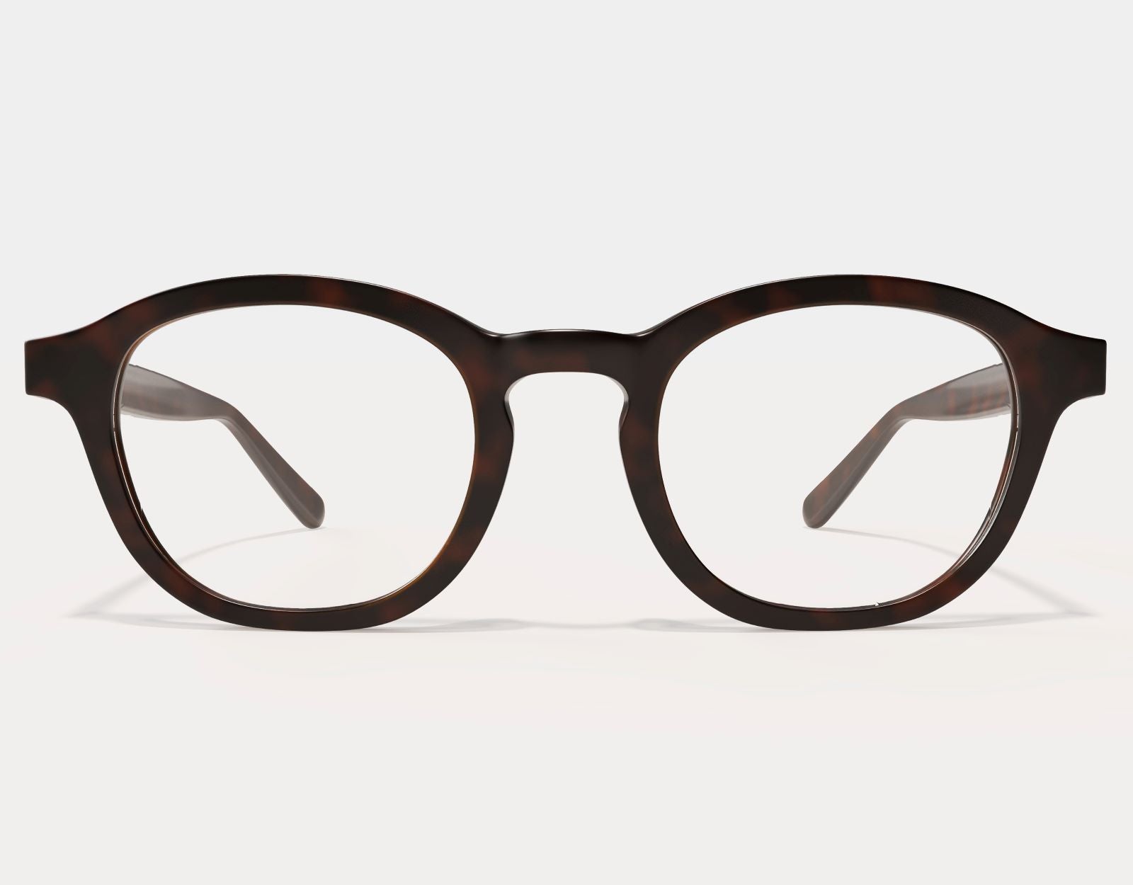 Front view of The Scholar XXL eyeglasses in Tortoise, featuring a bold, large frame ideal for wide faces and large head sizes.