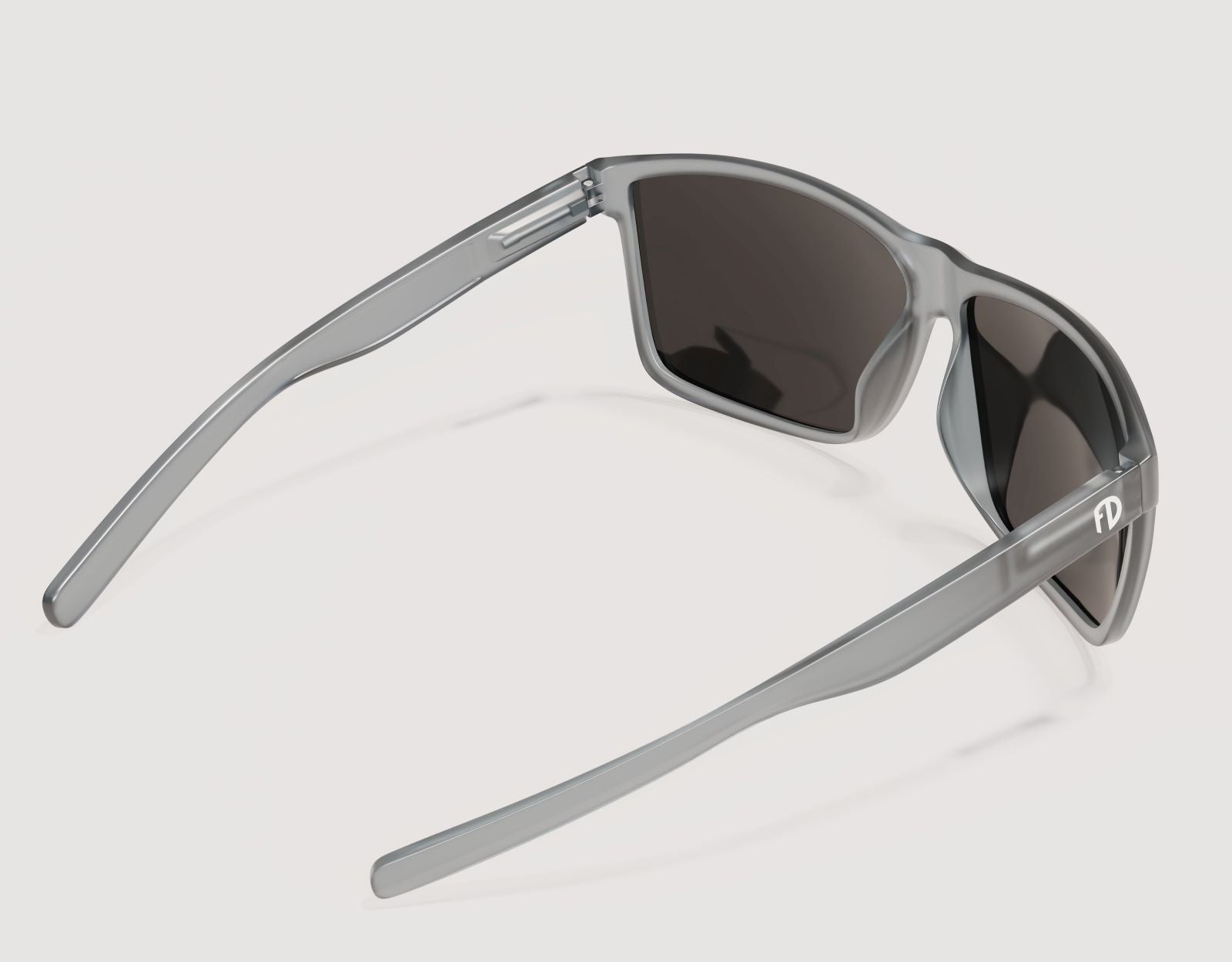 Rear view of Sport 165mm XXL polarised sport sunglasses in Grey Slate – extra wide fit for performance and comfort.